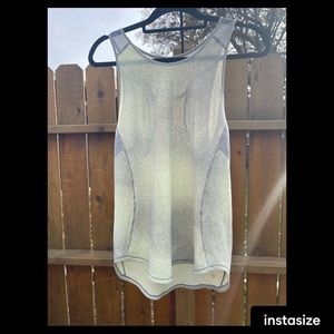 Lululemon light green/grey tank top size 6-8 (unsure of exact size)